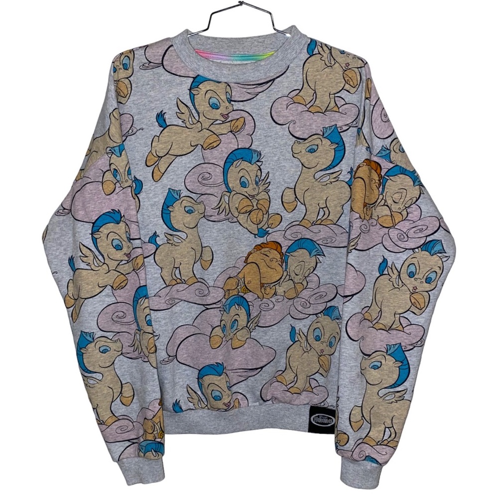 Oh My Disney Pegasus Hercules All Over Print Sweater Size S
